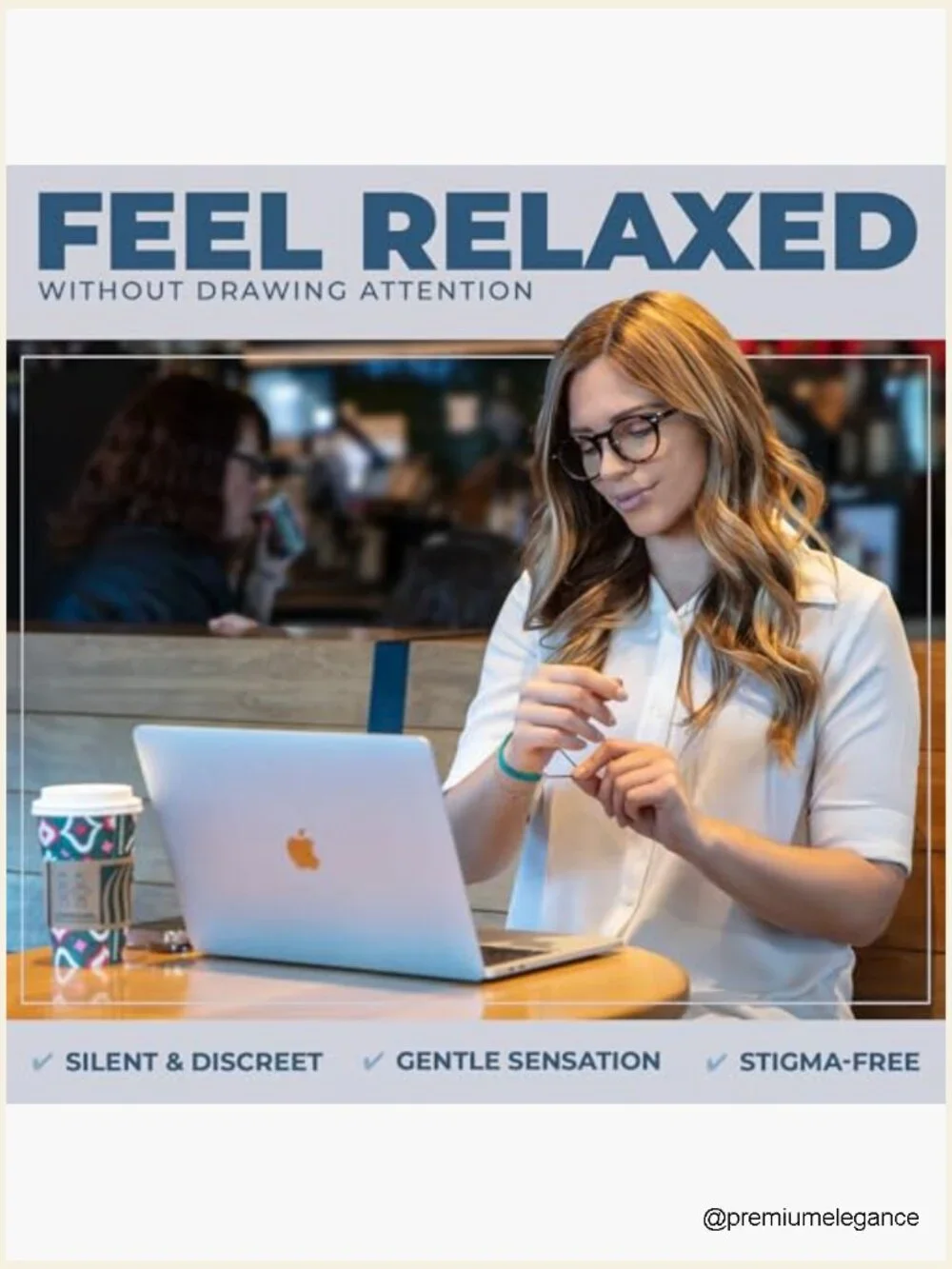 Stress Relief Anxiety Bracelet - Waterproof Wristband for Positive Focus, Snap